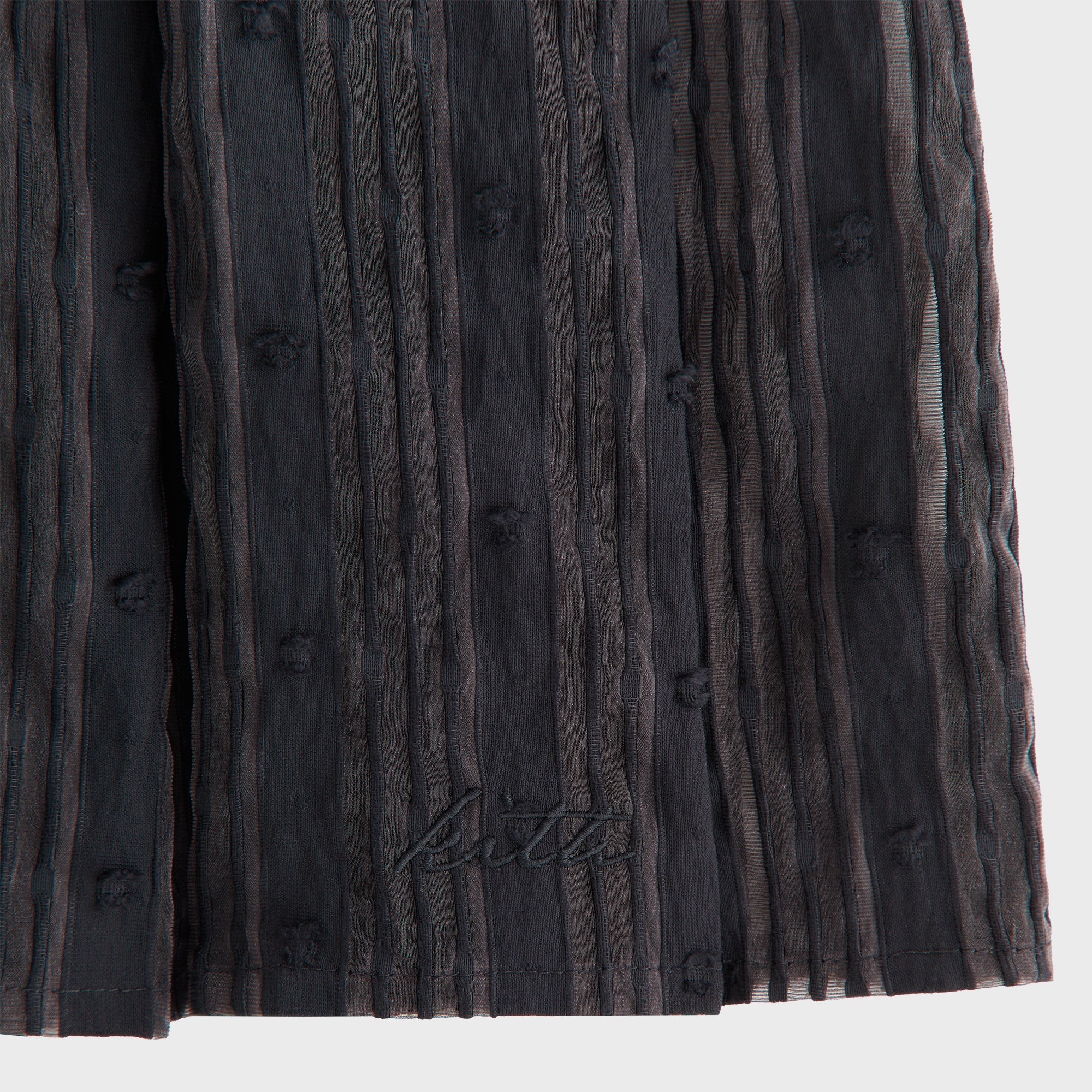 Kith Women Sashi Sheer Pleated Short - Black