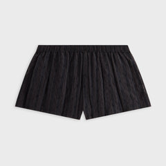 Kith Women Sashi Sheer Pleated Short - Black