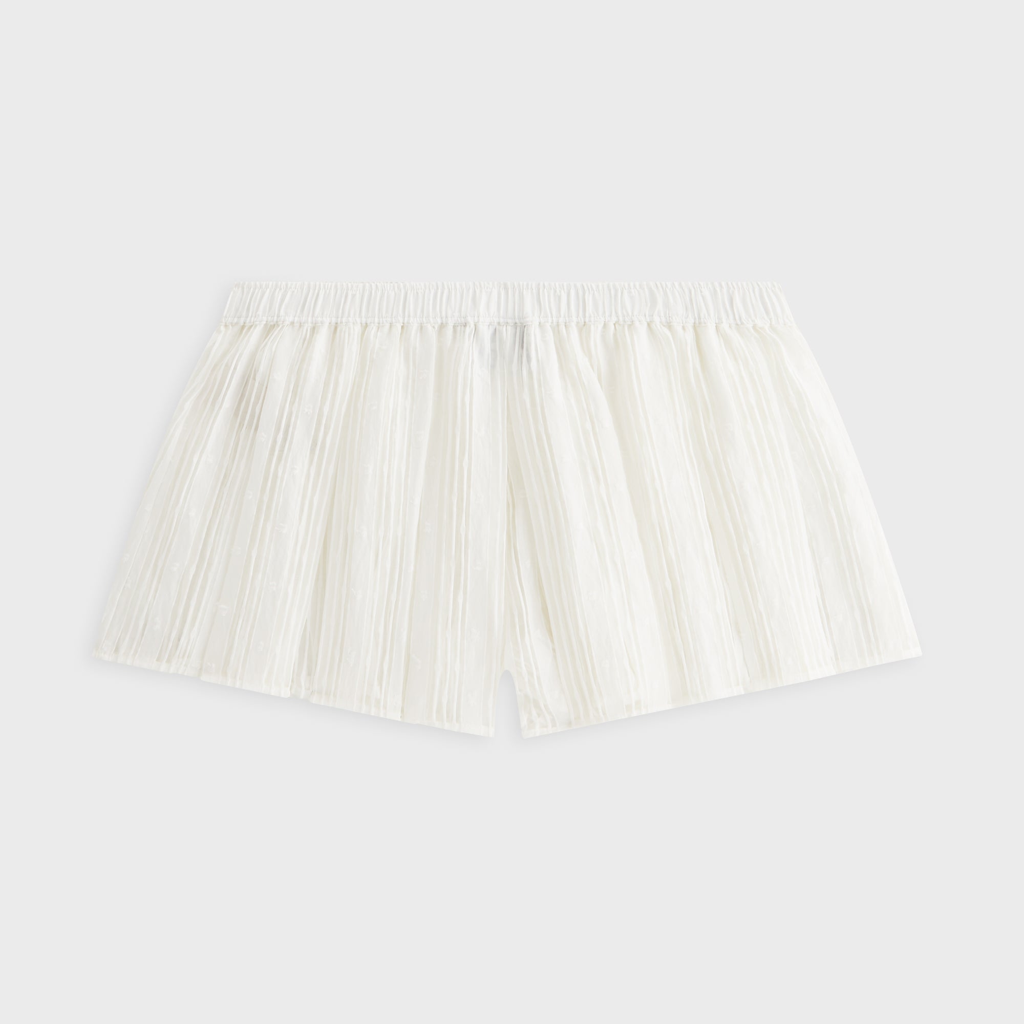 Kith Women Sashi Sheer Pleated Short - White