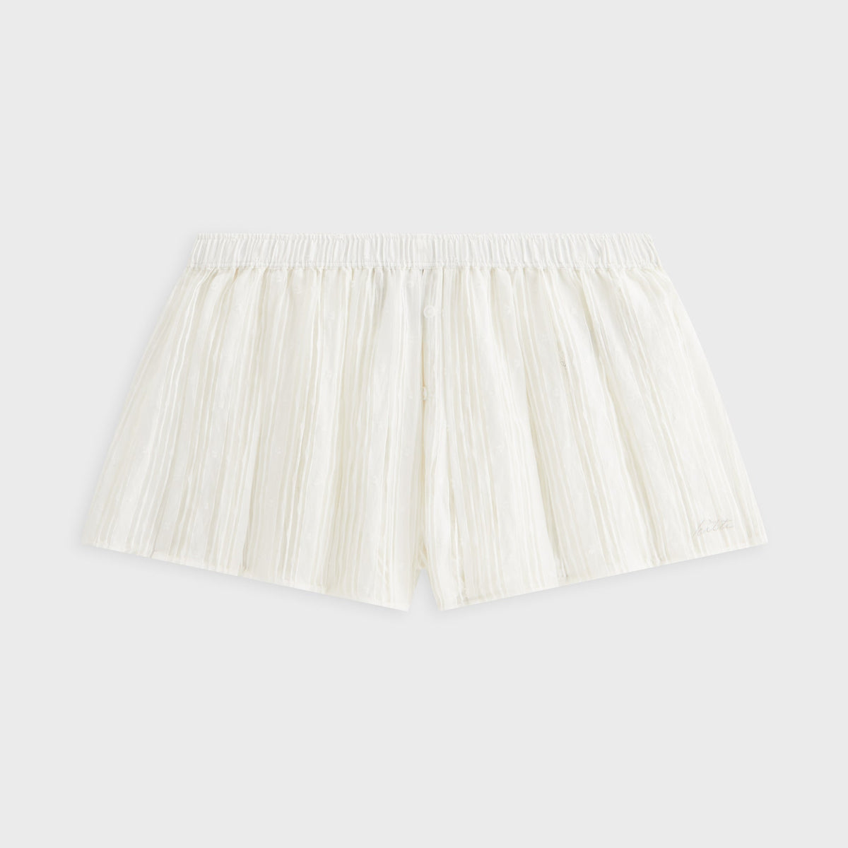 Kith Women Sashi Sheer Pleated Short - White