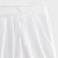 Kith Women Tahli Poplin Pleated Wide Pant - White