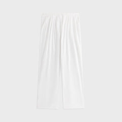 Kith Women Tahli Poplin Pleated Wide Pant - White