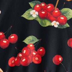 Kith Women Kenna Cherry Tie Top - Black