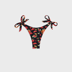 Kith Women Iris Cherry Tie Bottom - Black
