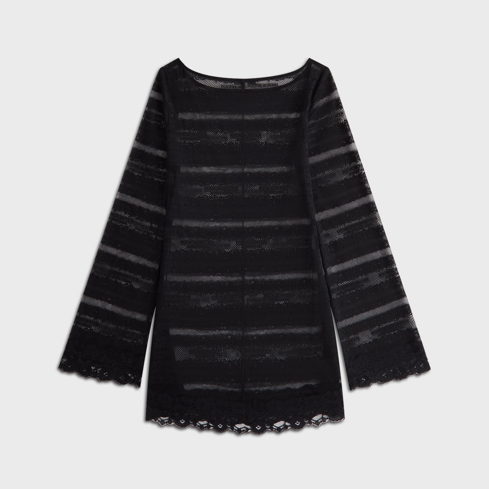 Lisa for Kith Women Odette Logo Lace Mini Dress - Black