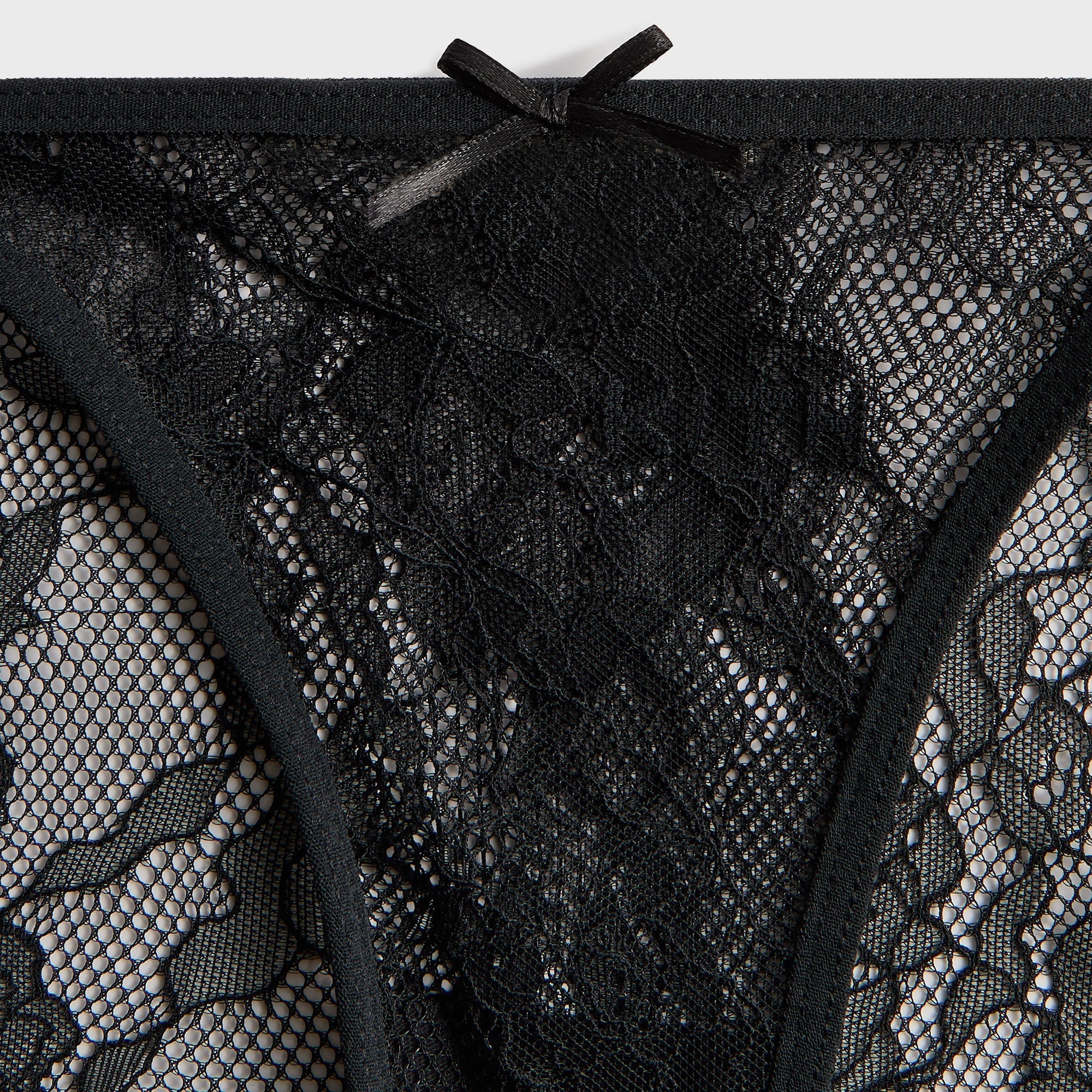 Lisa for Kith Women Floral Lace Intimates Set - Black