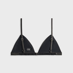 Lisa for Kith Women Braelyn Faux Leather Bra - Black