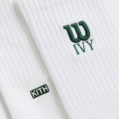 Kith Ivy for Wilson Logo Crew Socks - White